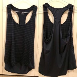 Athleta Navy Stripe Tank Top